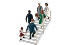 A1954 Taking the Stairs HO Scale